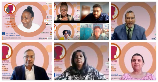 Delegates from UKZN and partner universities during the virtual MAGNETISE workshop.