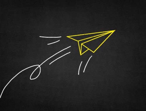 yellow-paper-airplane